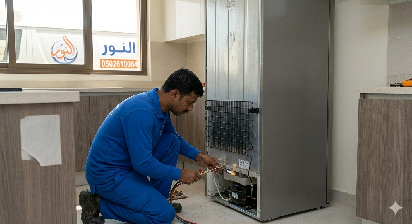 شحن غاز ثلاجة الرياض - تصليح تسريب ثلاجة - تغيير كمبريسور ثلاجة - صيانة فريزر
